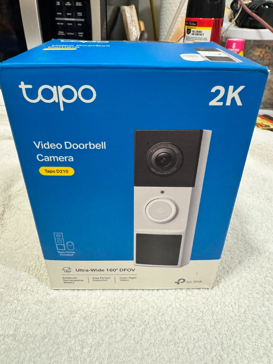 Tapo 2K Video Doorbell Camera (Tapo D210)