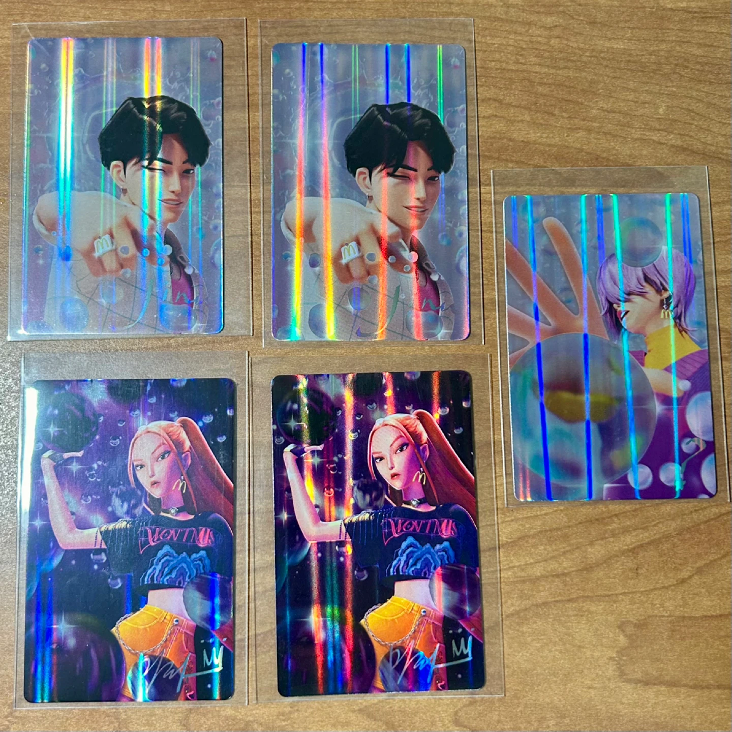 KPOP Demon Hunters McDonald's Photocards