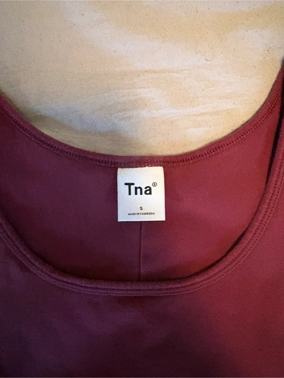 Tna Burgundy Sleeveless Tank Dress Size S - photo 3