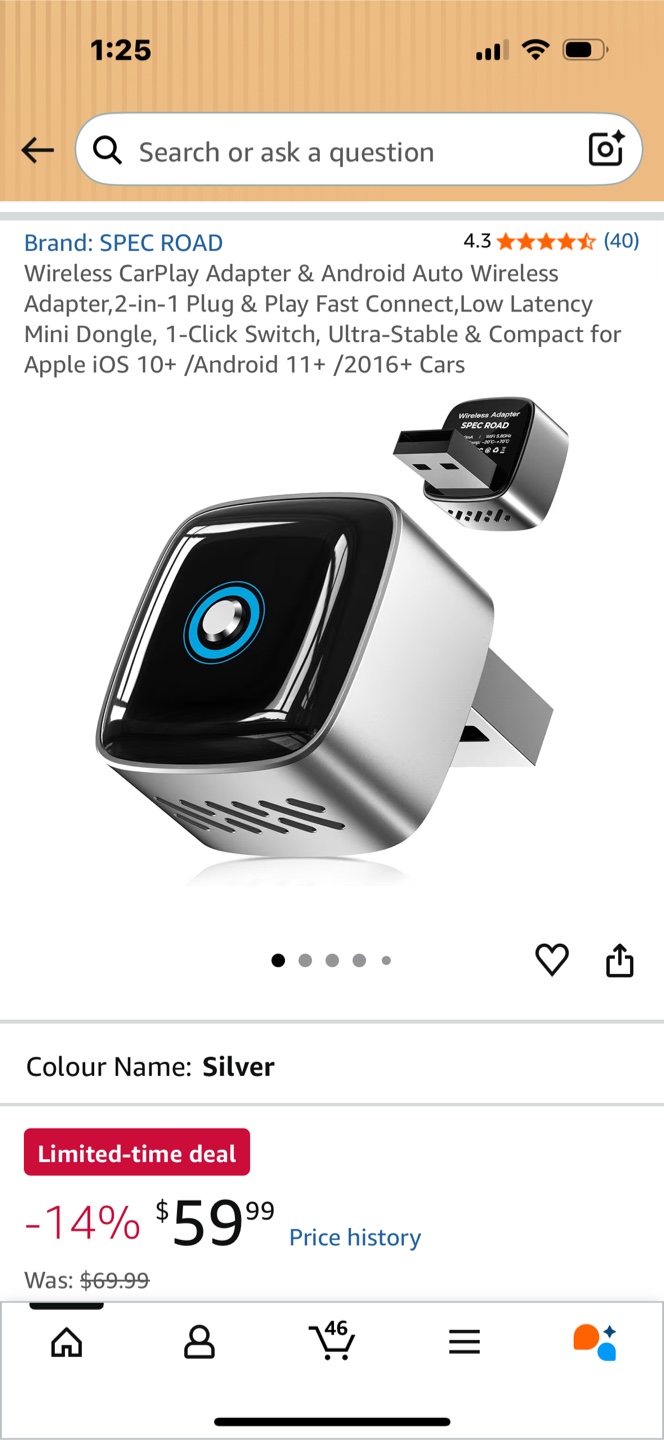 Brand New Wireless CarPlay Android Adapter