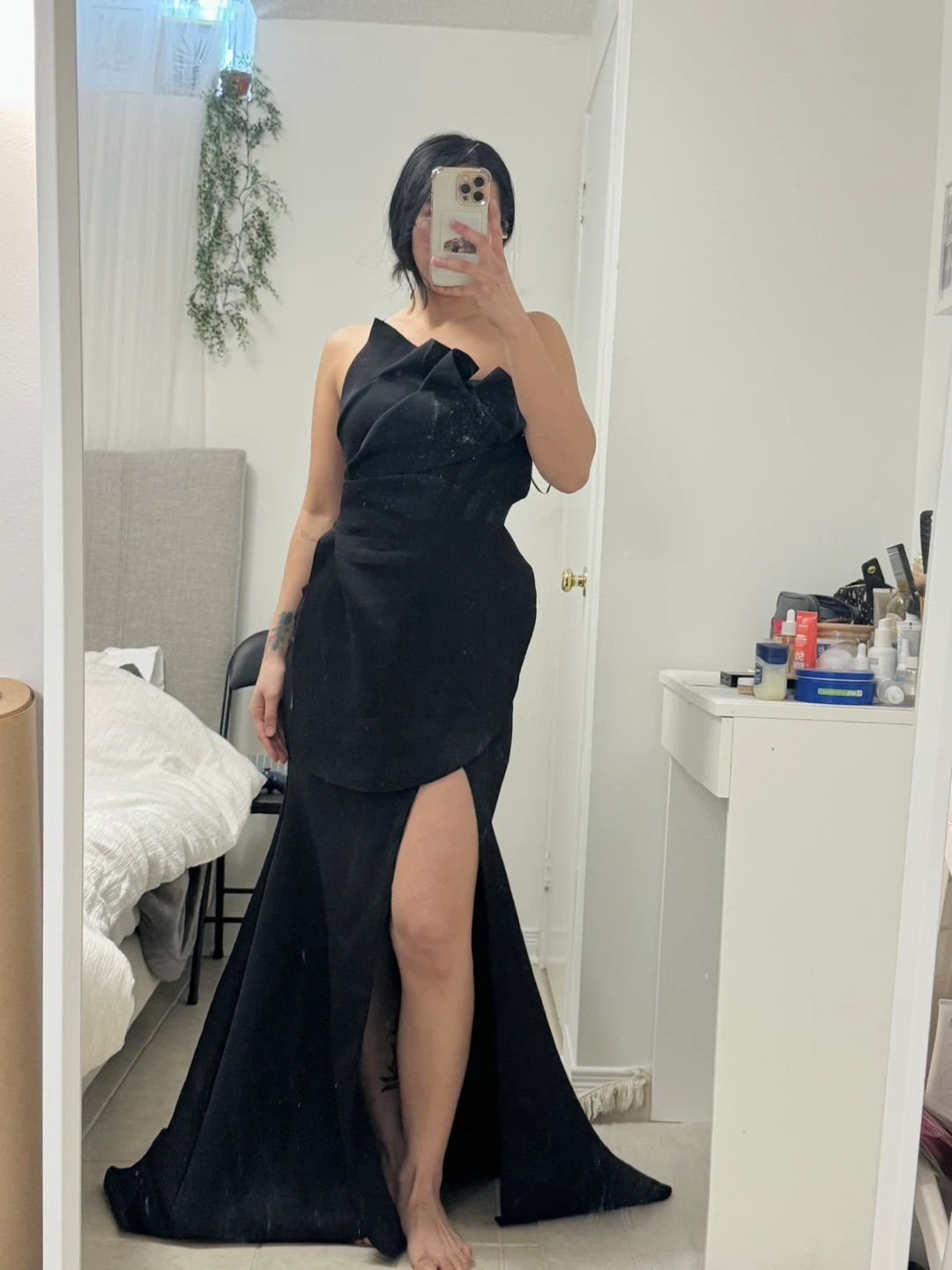 Black Formal Gown with Slit