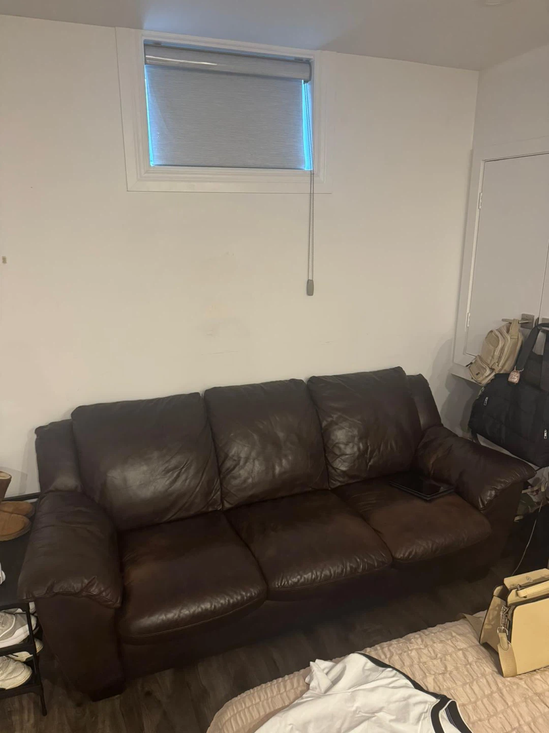 Brown Leather Sofa