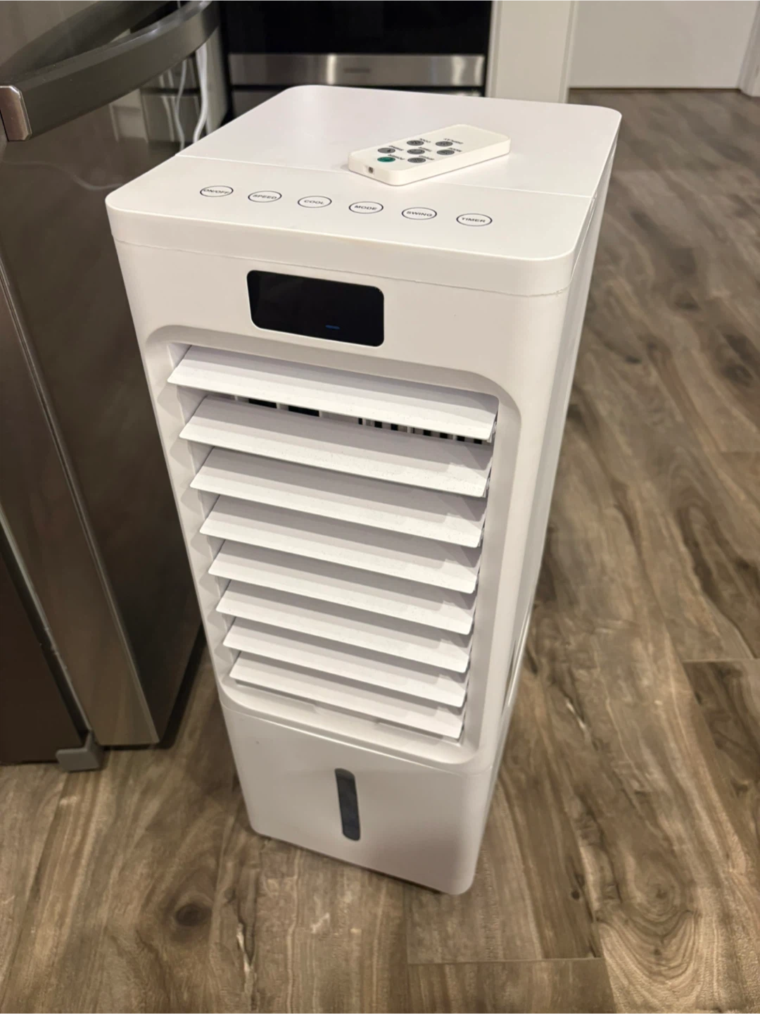 White Portable Air Cooler with Remote