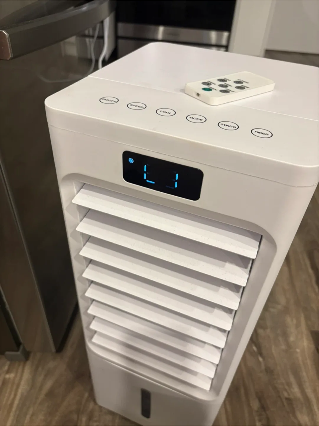 White Portable Air Cooler with Remote - photo 2