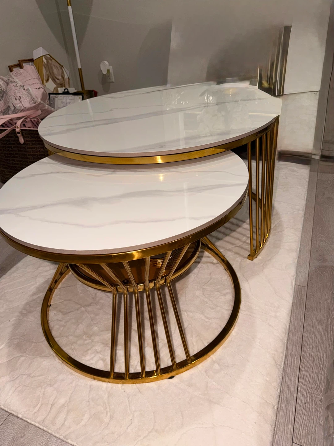 Cream Accent table and chairs - photo 5