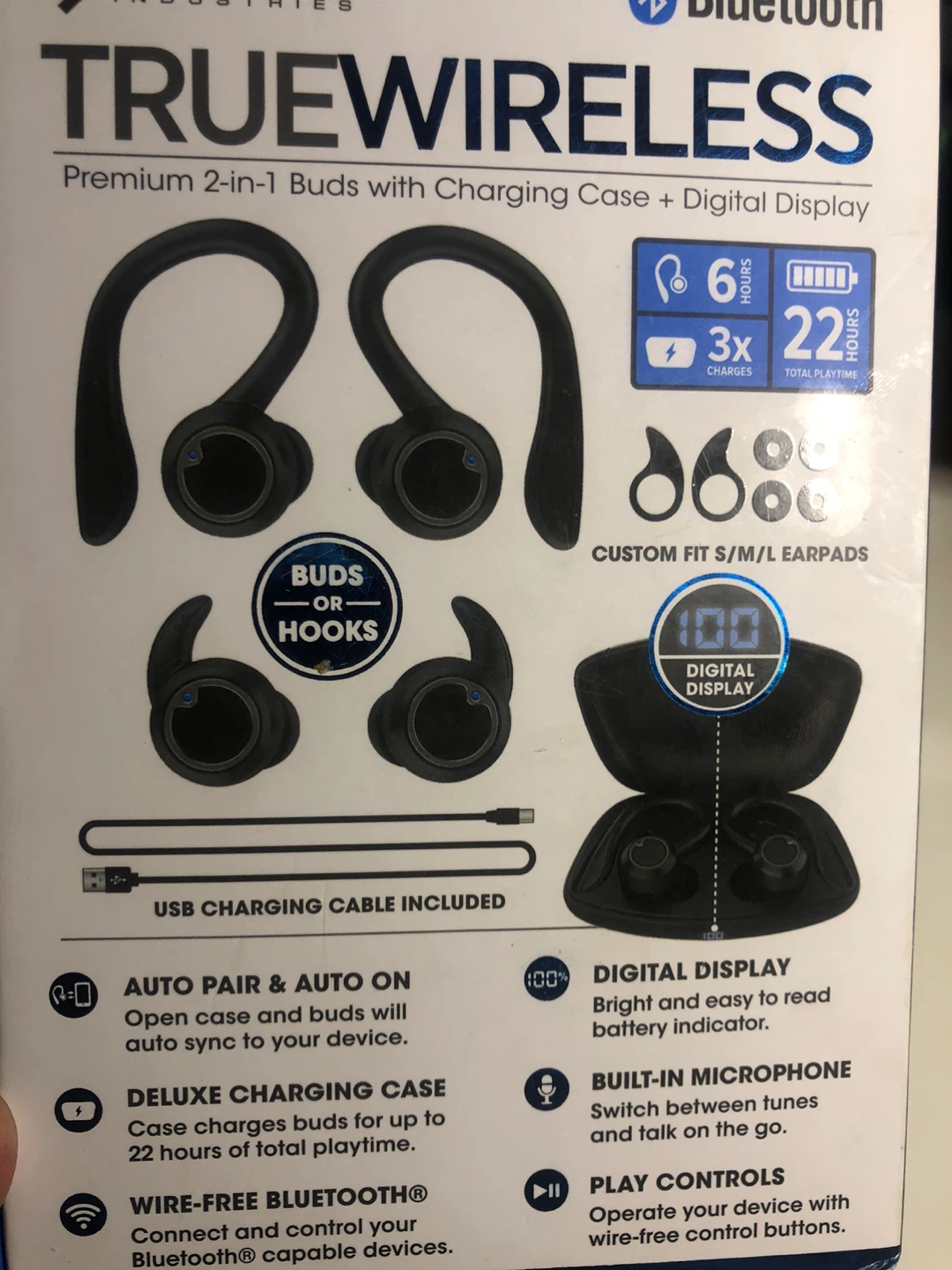 NEW Sentry True Wireless Earbuds with Charging Case - photo 5