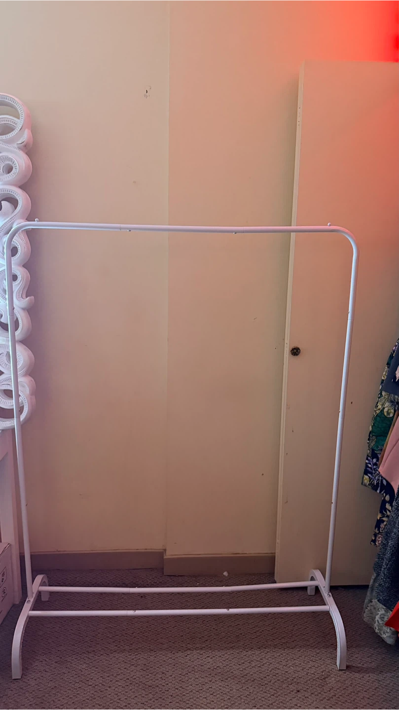 White Garment Rack - photo 2