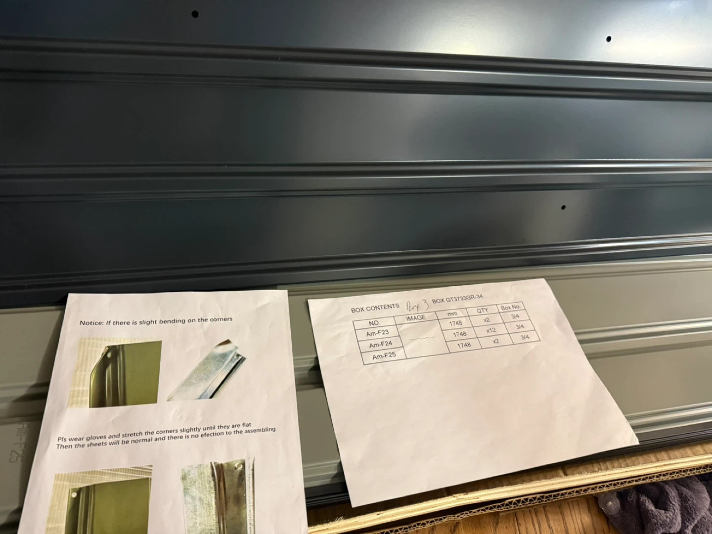 16 Dark Grey & Tan Metal Siding Panels - photo 4