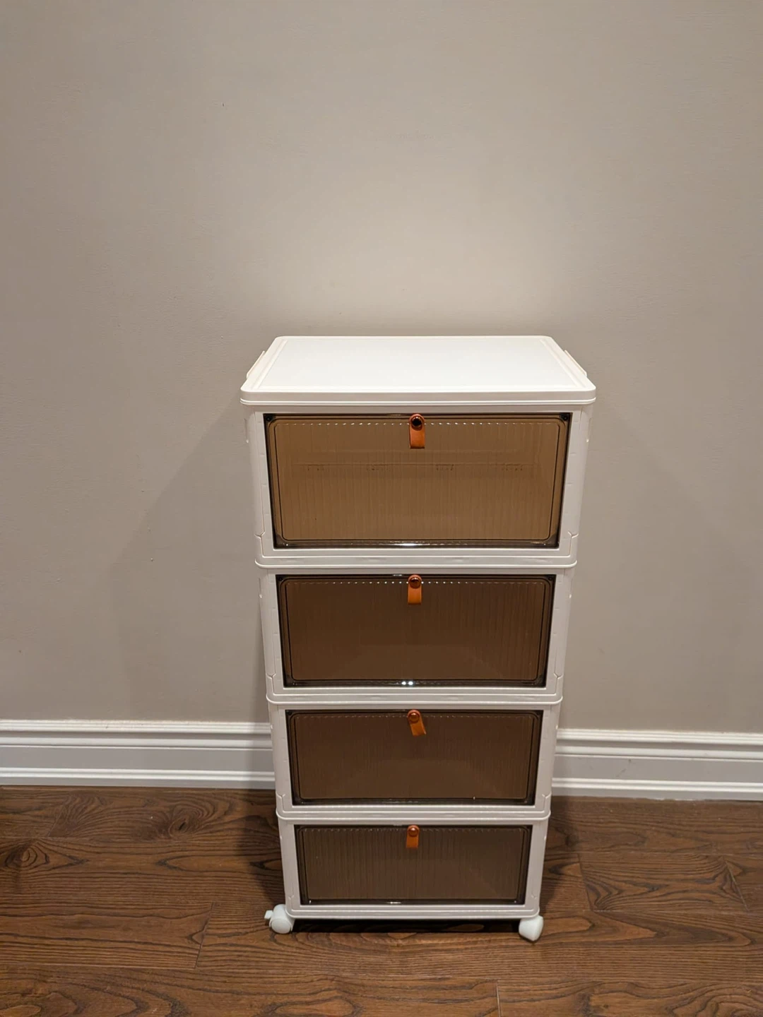 4-Drawer Storage Cabinet with Wheels