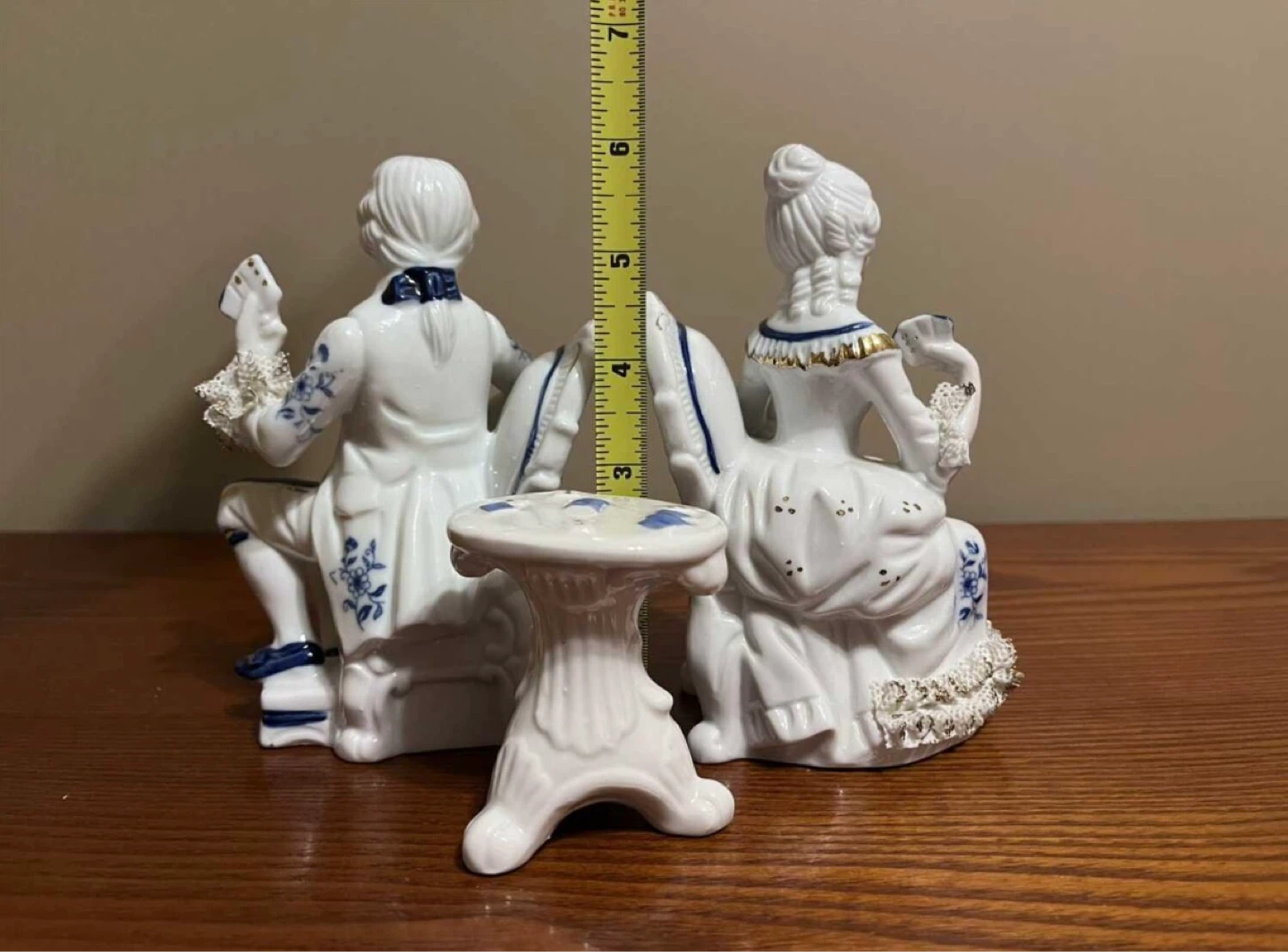 VICTORIAN PORCELAIN FIGURINE SET - photo 2