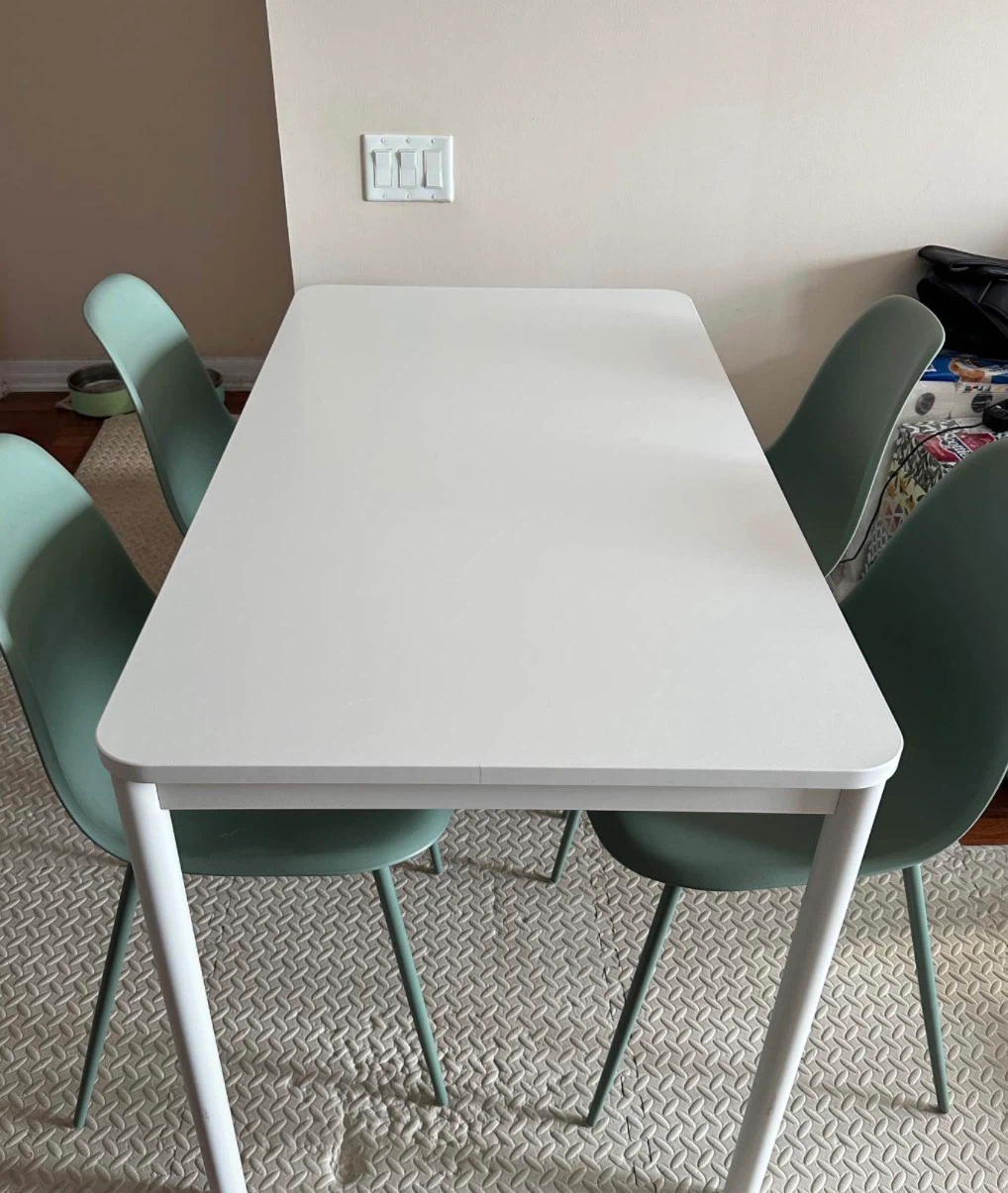 IKEA TONSTAD Dining Table - White, 150x80 cm