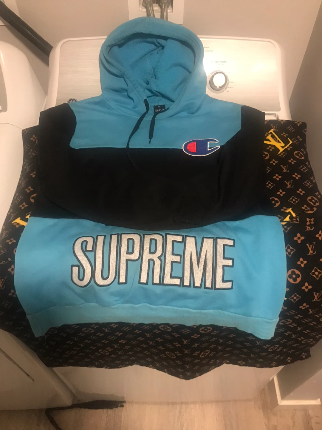 Champion x Supreme Colour Block Hoodie