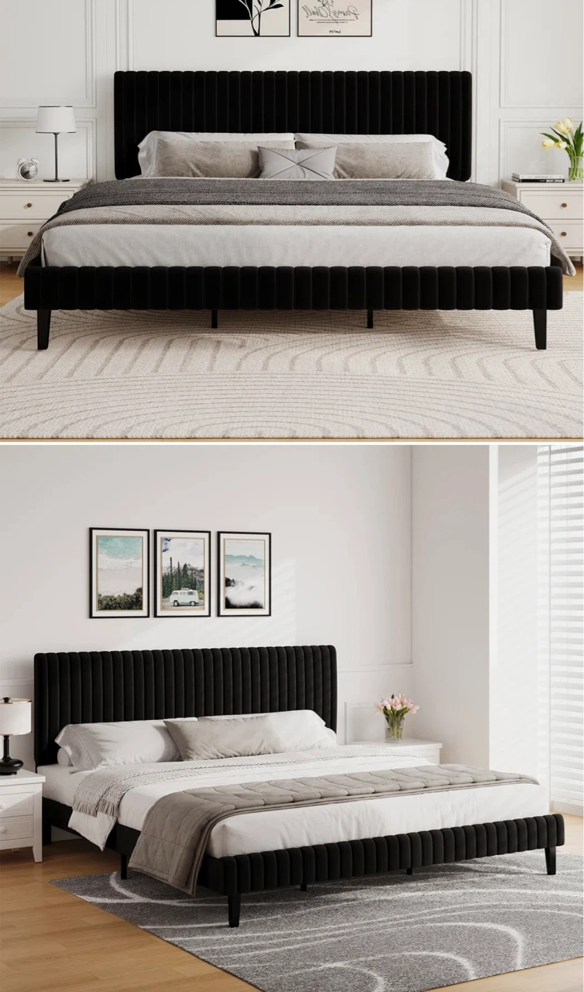 Brand new in the box king size platform bed - photo 2
