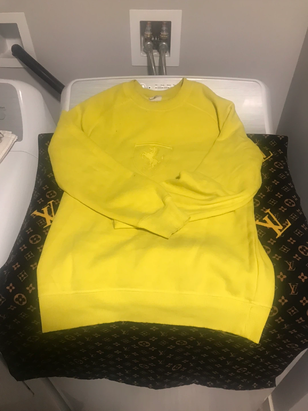 Puma x Ferrari Yellow Crewneck Sweatshirt