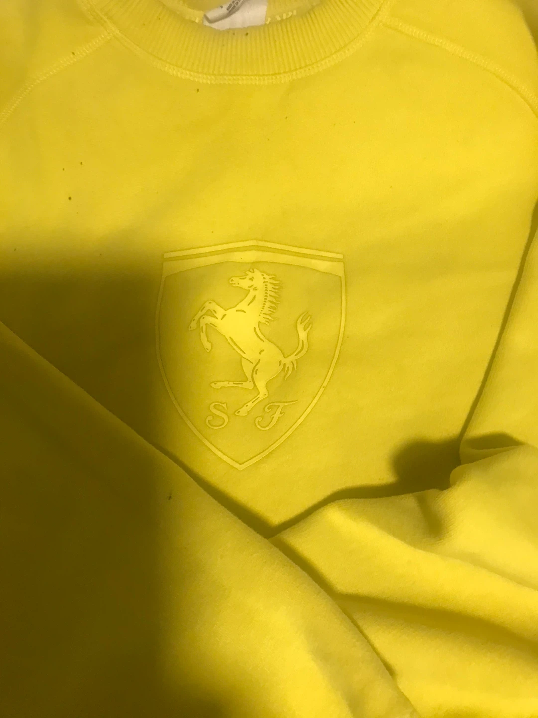 Puma x Ferrari Yellow Crewneck Sweatshirt - photo 3