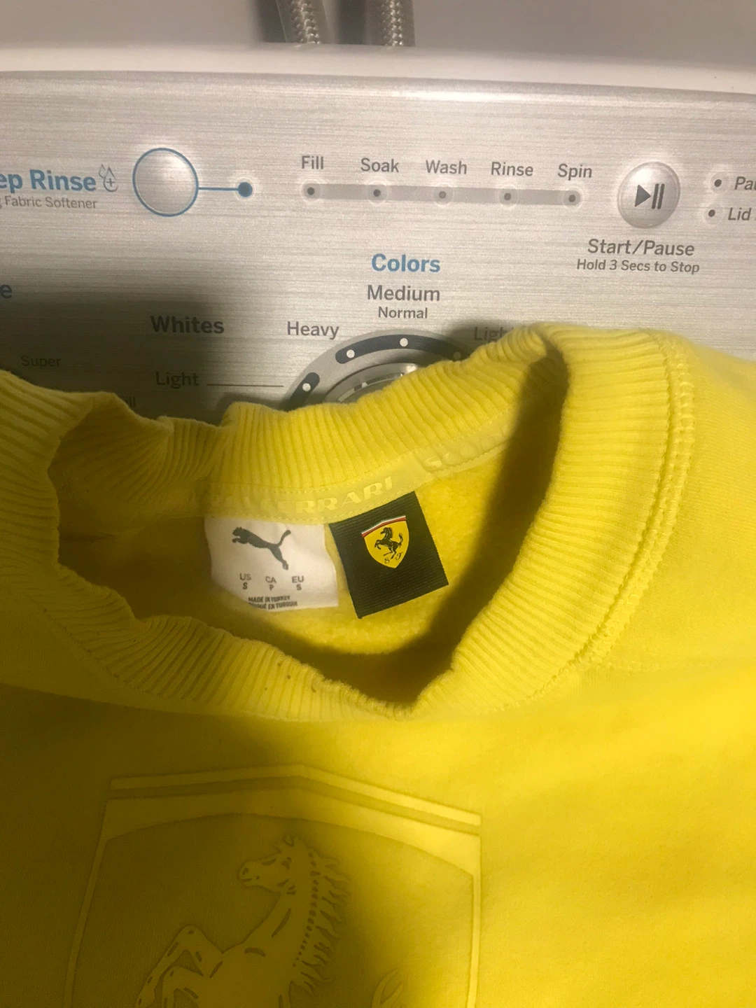 Puma x Ferrari Yellow Crewneck Sweatshirt - photo 2