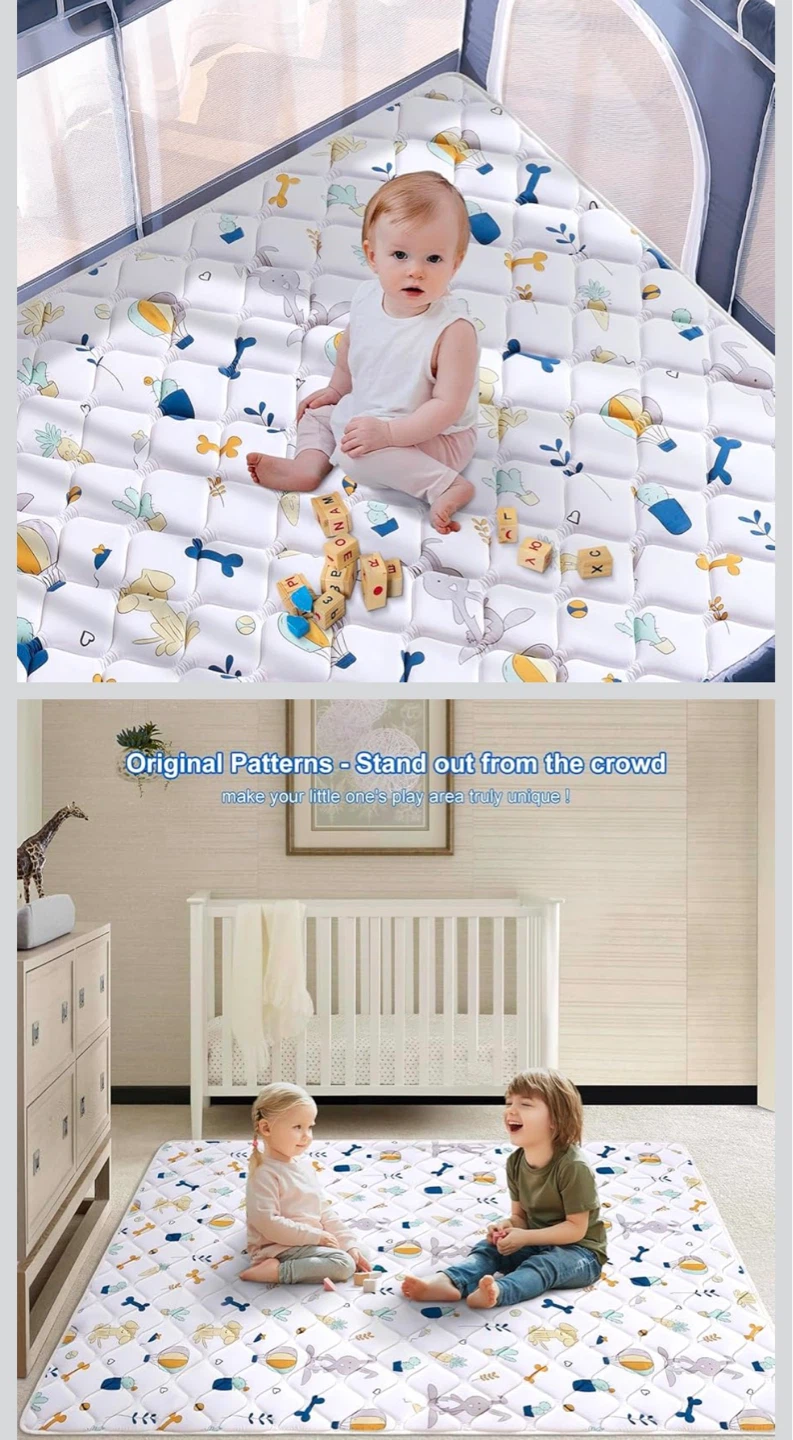 Baby Play Mat 79" X 71" - Non-Slip Portable Floor Mat - photo 4