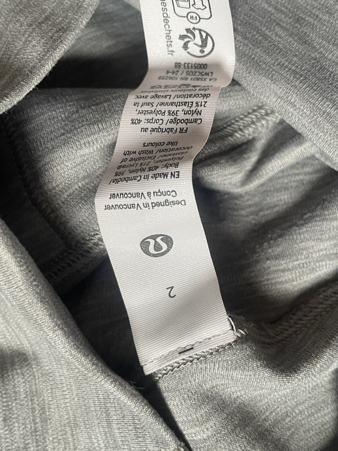 Lulu Lemon Leggings- Grey - photo 3