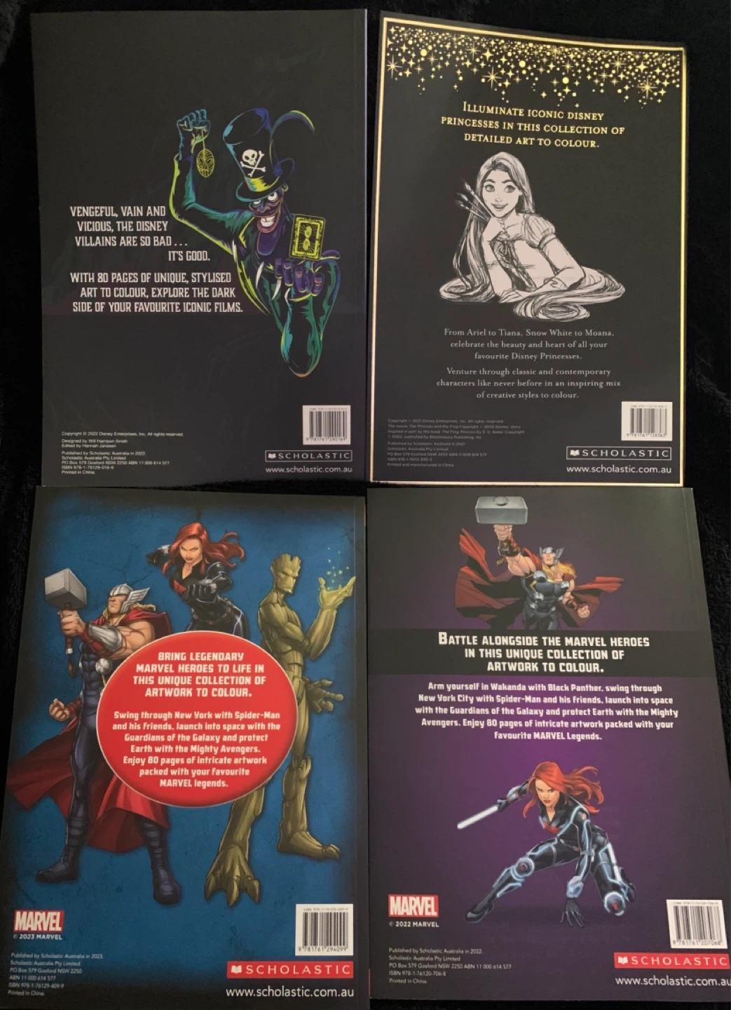 Disney & Marvel Adult Colouring Books - photo 2