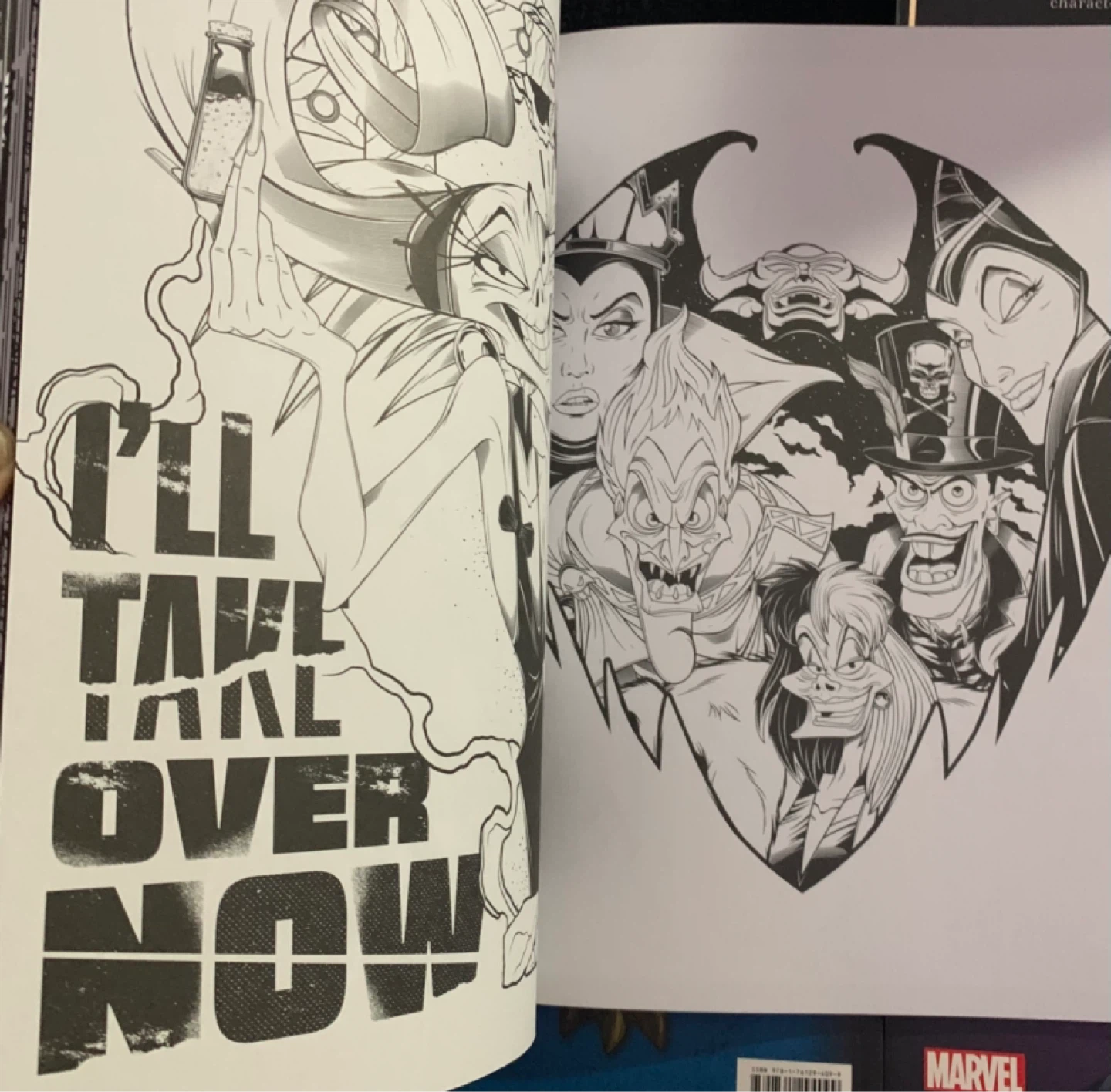 Disney & Marvel Adult Colouring Books - photo 4