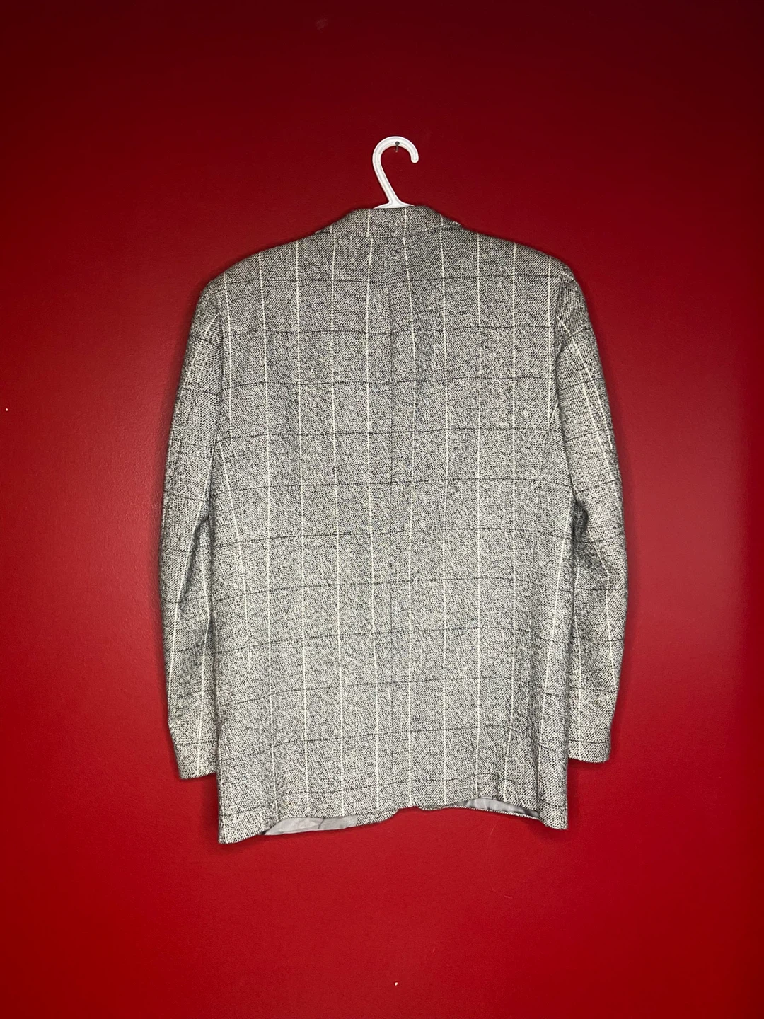 Unisex- Vintage ‘sears’ Grey Plaid Blazer - photo 5
