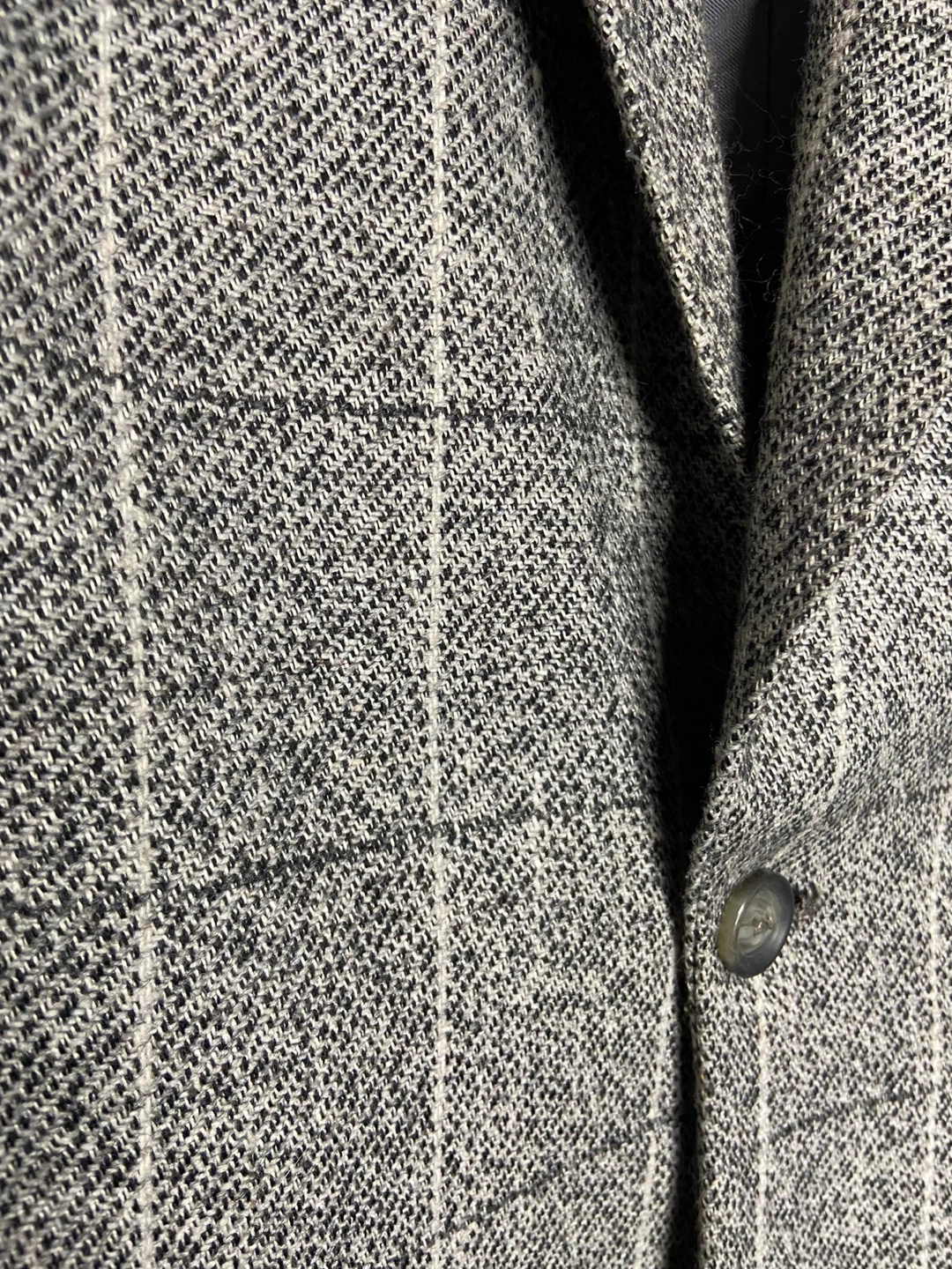Unisex- Vintage ‘sears’ Grey Plaid Blazer - photo 2