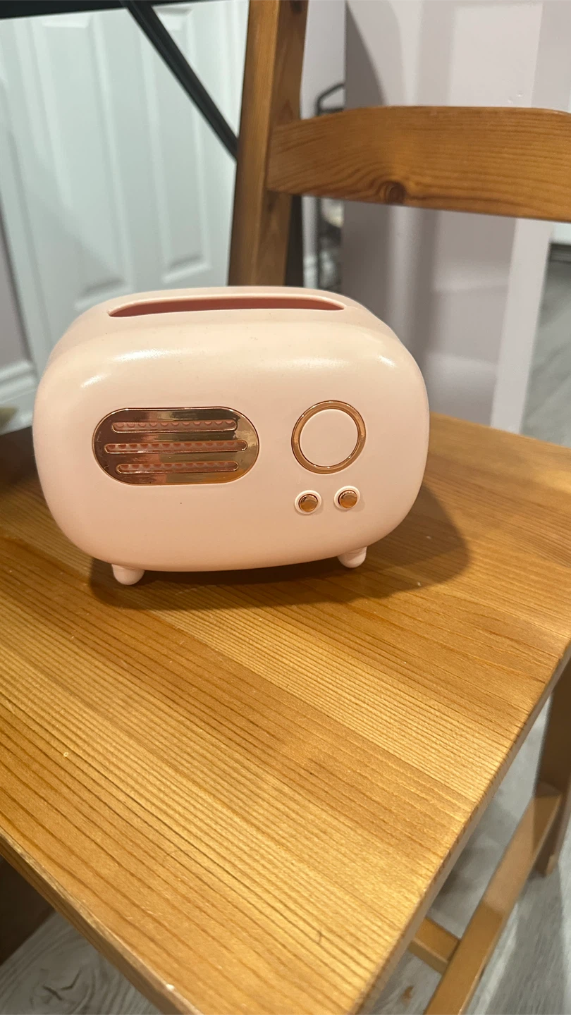 Pink Retro Tissue Box Holder