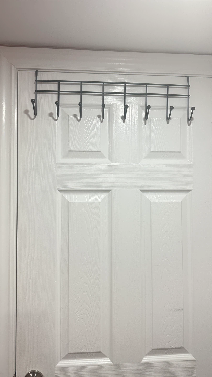 Over-the-door hook rack