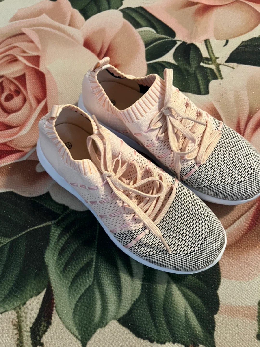 Pink Knit Sneakers Size 7.5 - photo 3