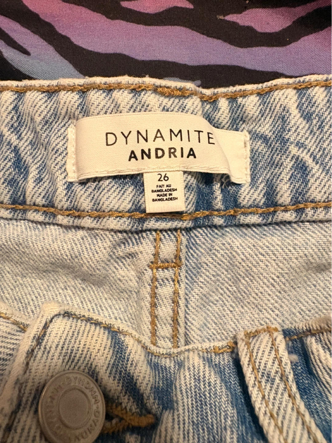 Dynamite Andria Denim Shorts Size 26 - photo 3