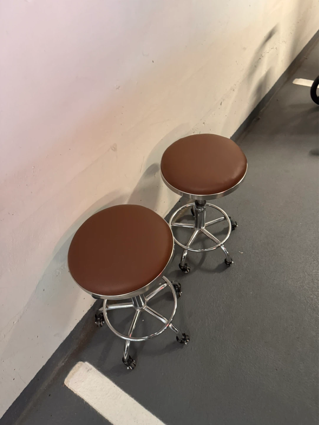 Adjustable Swivel Stool Set - Brown - photo 3