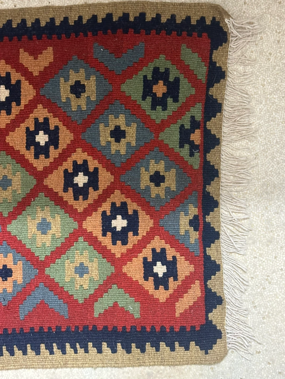 36"x25" Afghan Soumak Kilim Wool Tribal Rug - photo 2