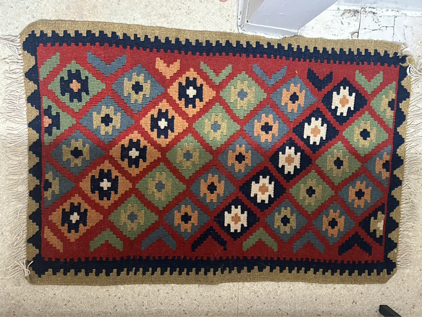 36"x25" Afghan Soumak Kilim Wool Tribal Rug - photo 5