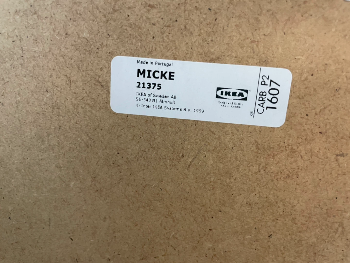 IKEA Micke White Desk with Storage - photo 5