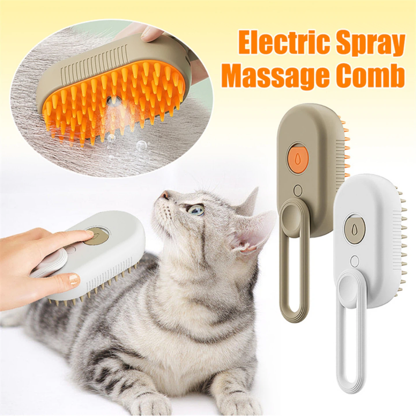Electric Spray Massage Comb for Pets - photo 4
