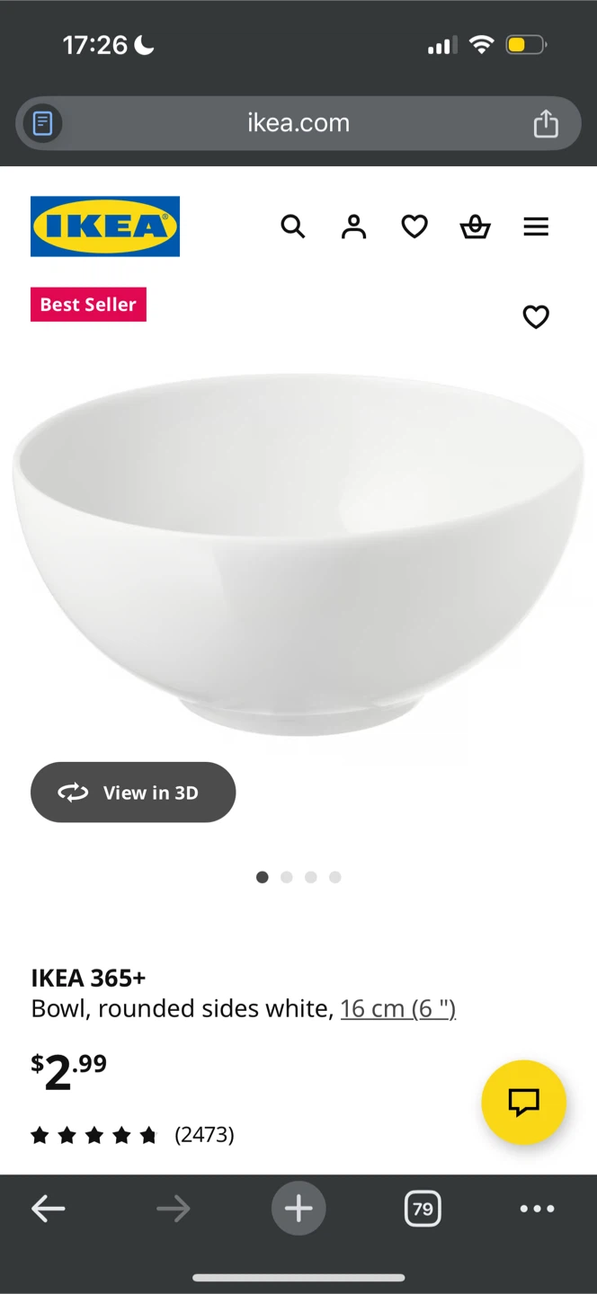 IKEA 365+ White Bowls - Set of 5 - photo 5