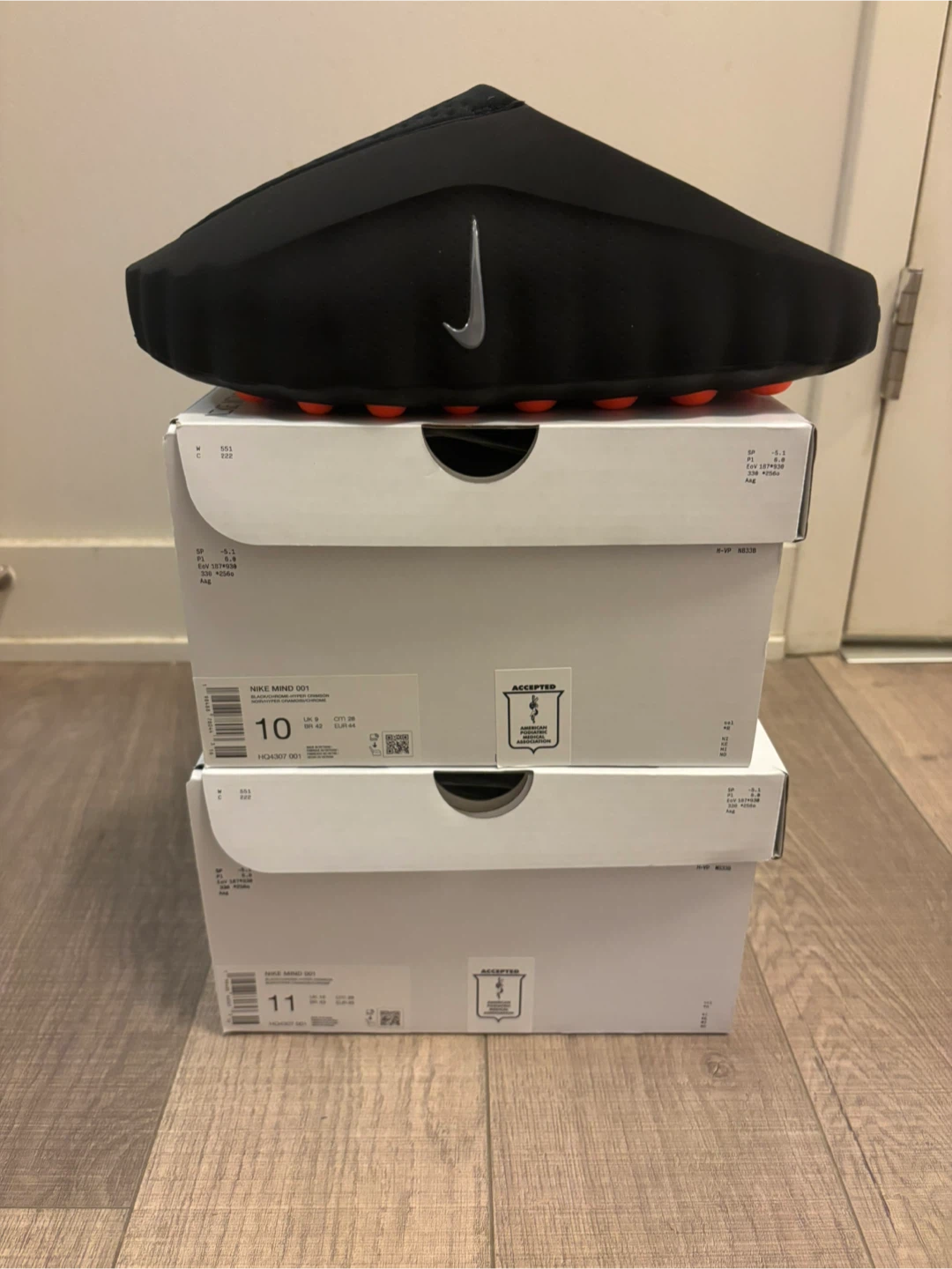 Nike Mind 001 Slide Black Chrome