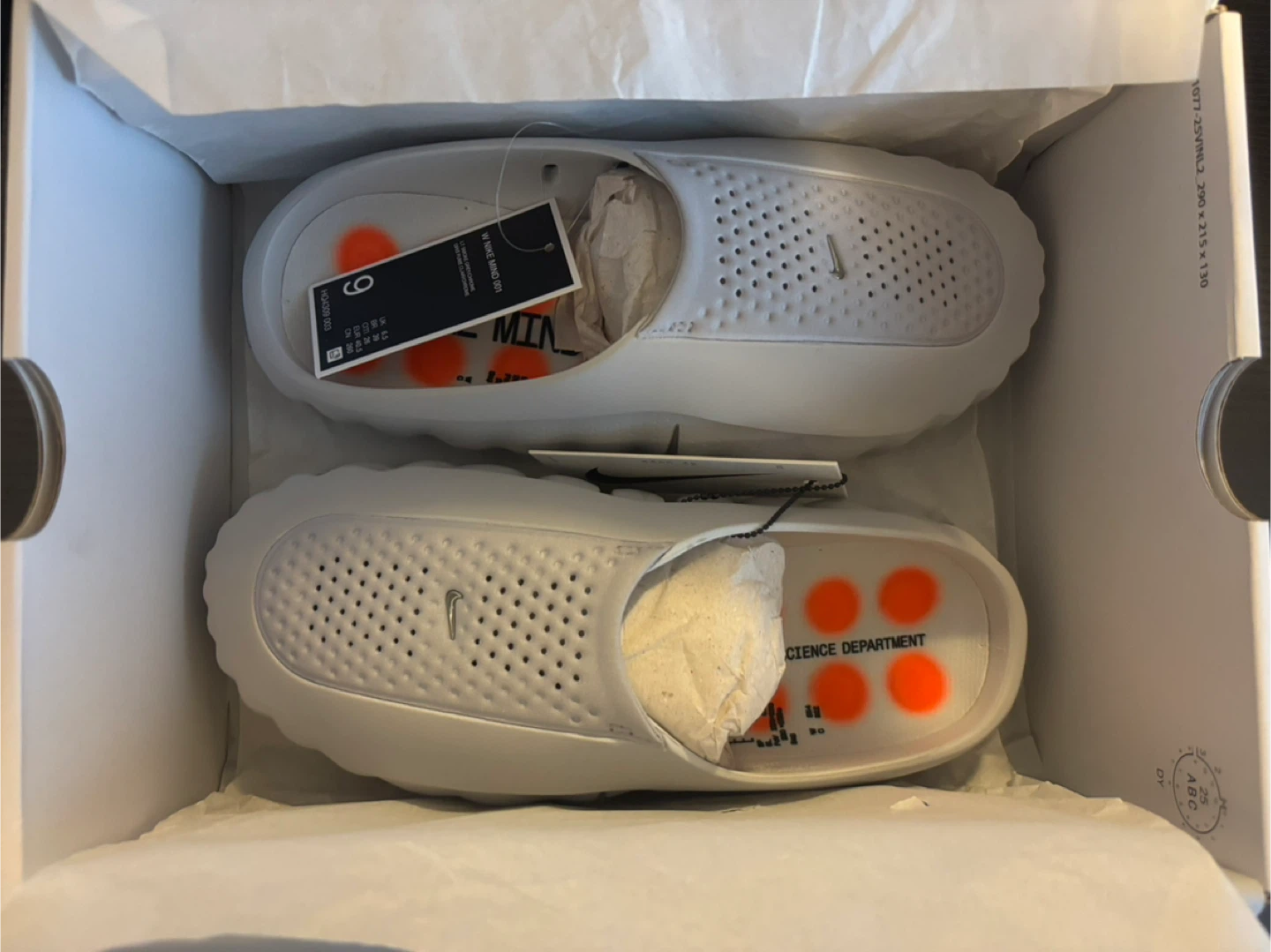Nike Mind 001 Slide Light Smoke Grey size 9 Women’s/8 Men’s