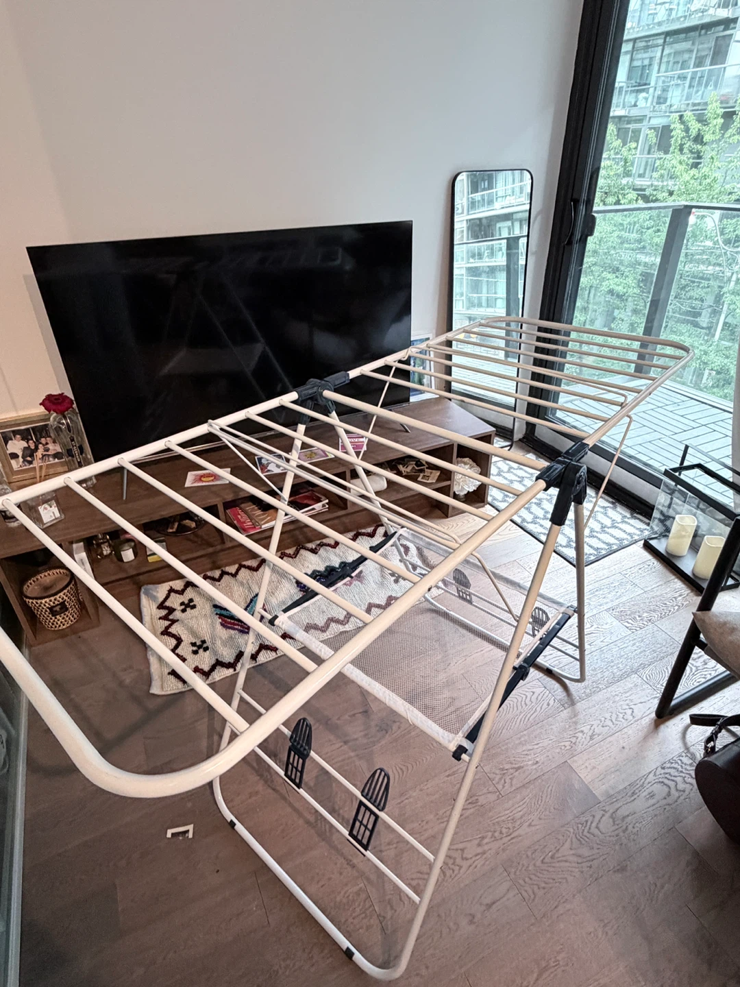 White Clothes Drying Rack