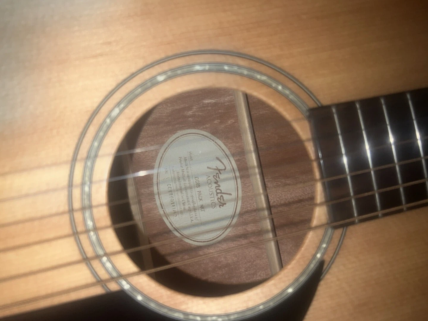 Fender Acoustic Guitar - photo 2