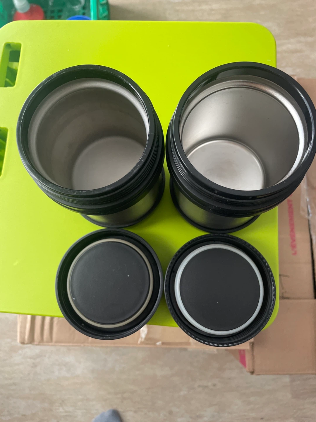 Set of 2 Stainless Steel Food Jars - photo 2
