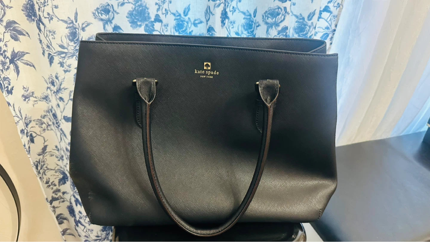 Kate Spade New York Black Leather Tote Handbag - photo 2