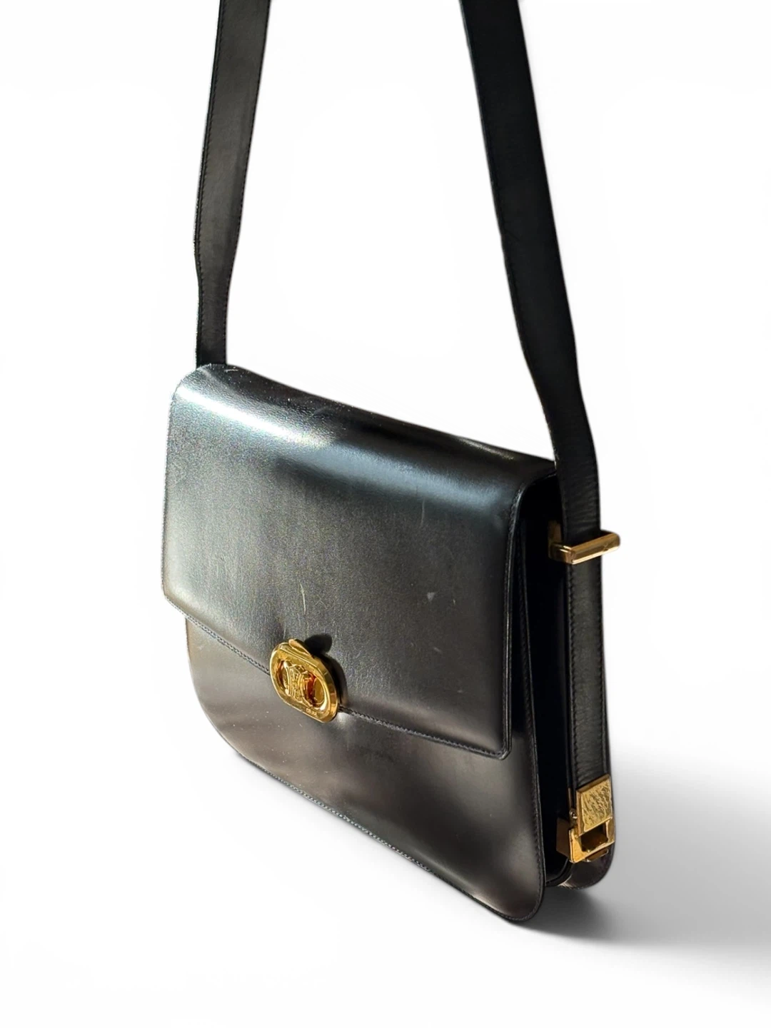 Celine Black Leather Shoulder Bag - photo 2