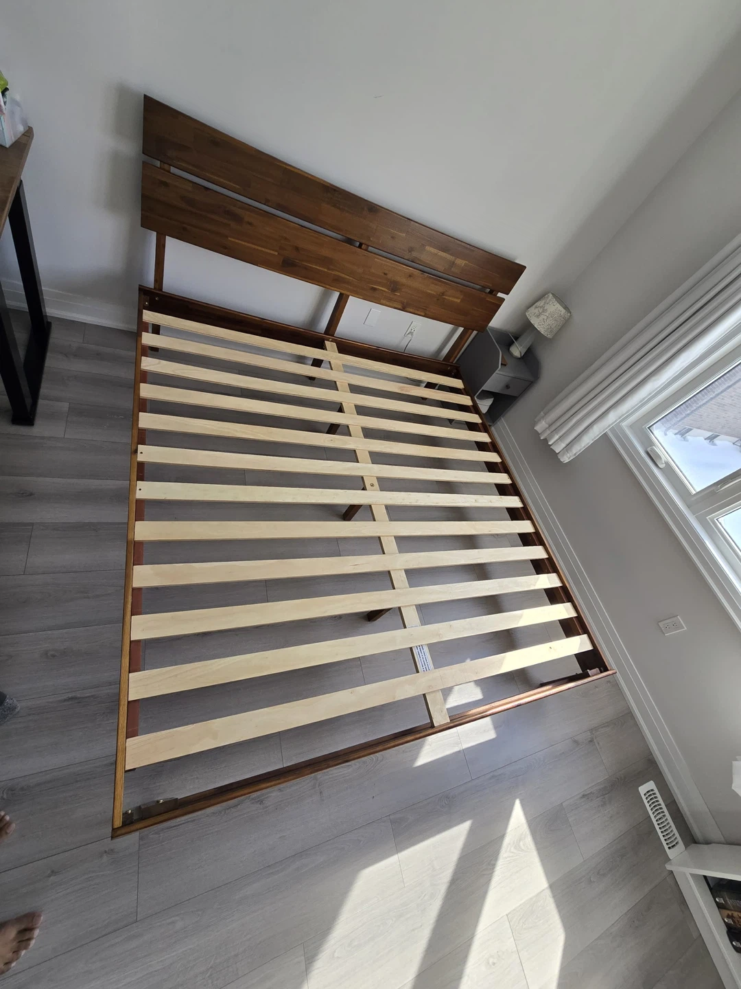 Acacia Solid Wood Platform Bed Frame - King