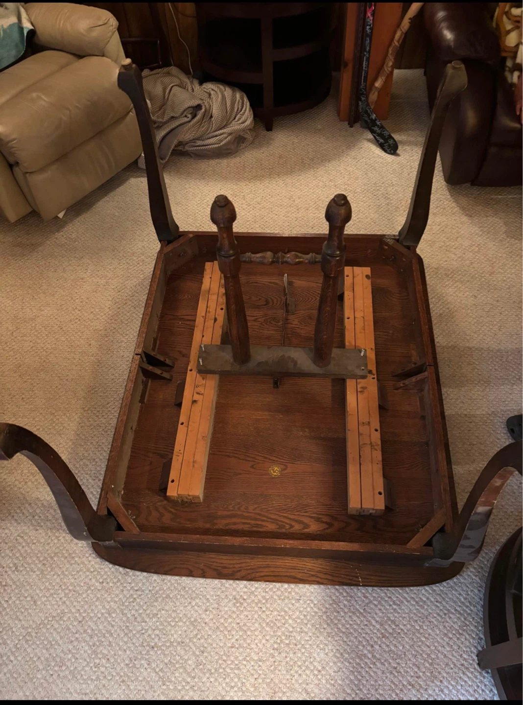 1910 CFM Furniture Dining Table with Extension Leaves - photo 2