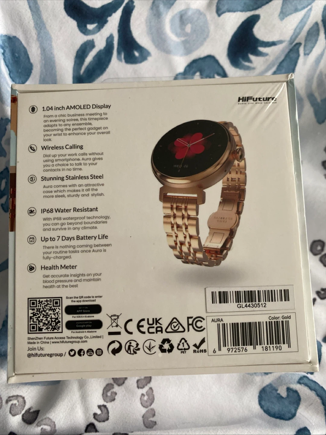 HiFuture Aura Rose Gold Smartwatch - photo 3