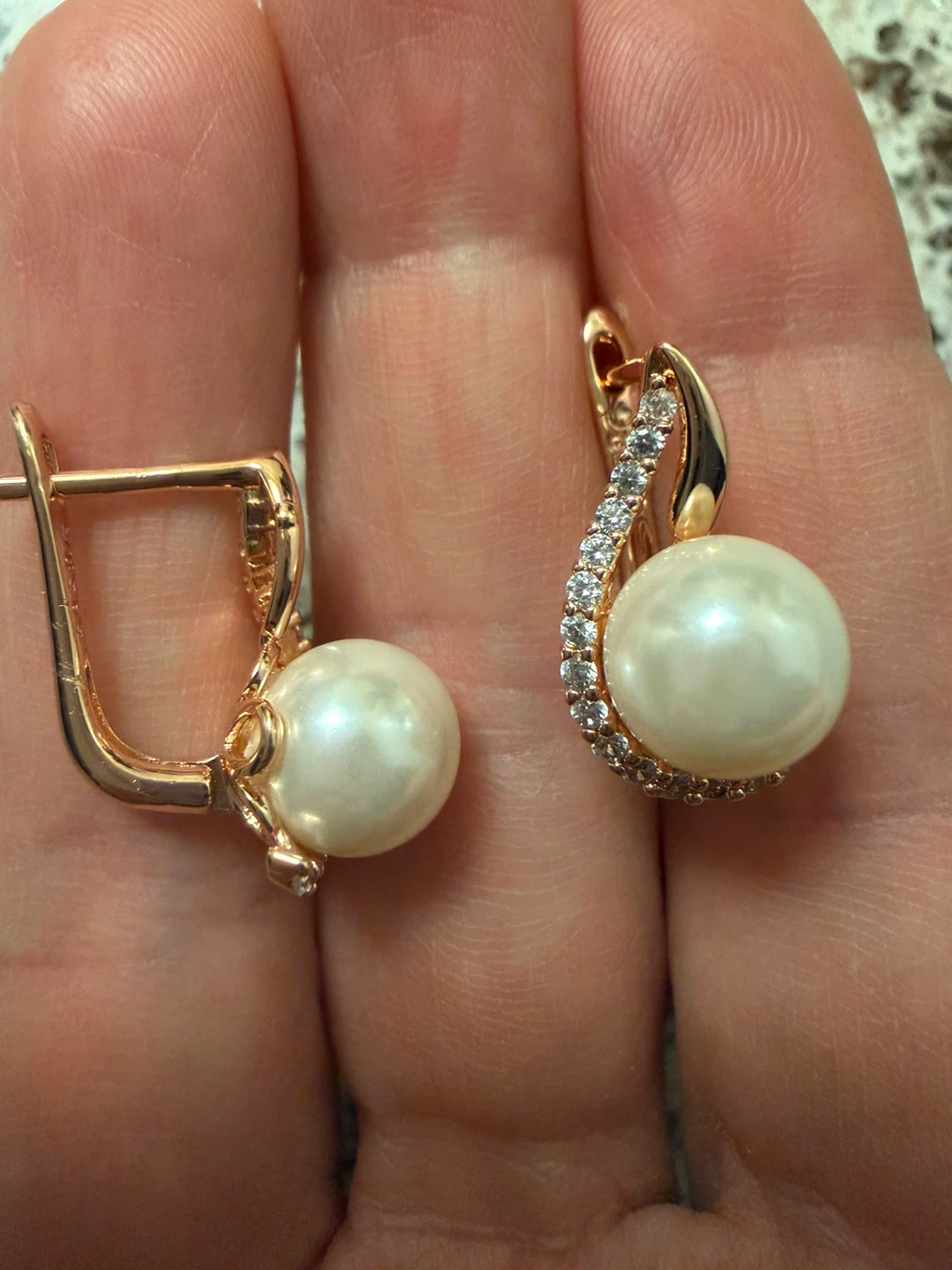 14k pearl earrings