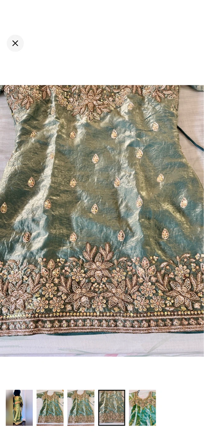 Embroidered Green Kameez sharara medium-la - photo 3