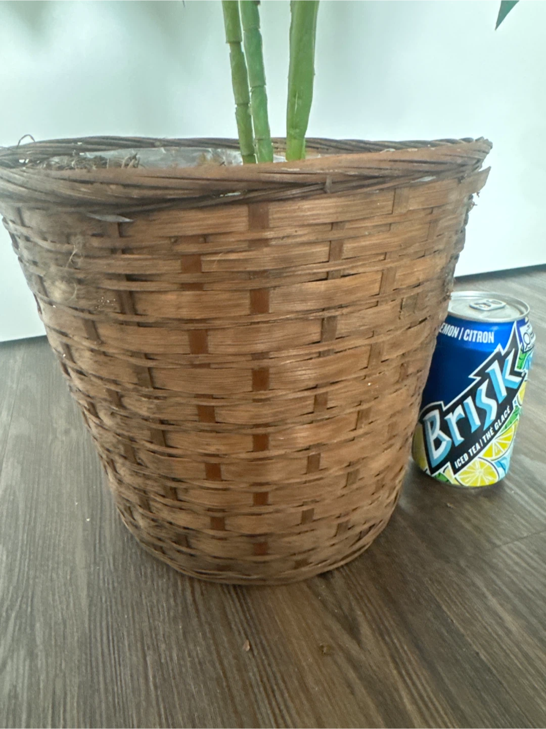 Large Artificial Plant in Wicker Basket - photo 2