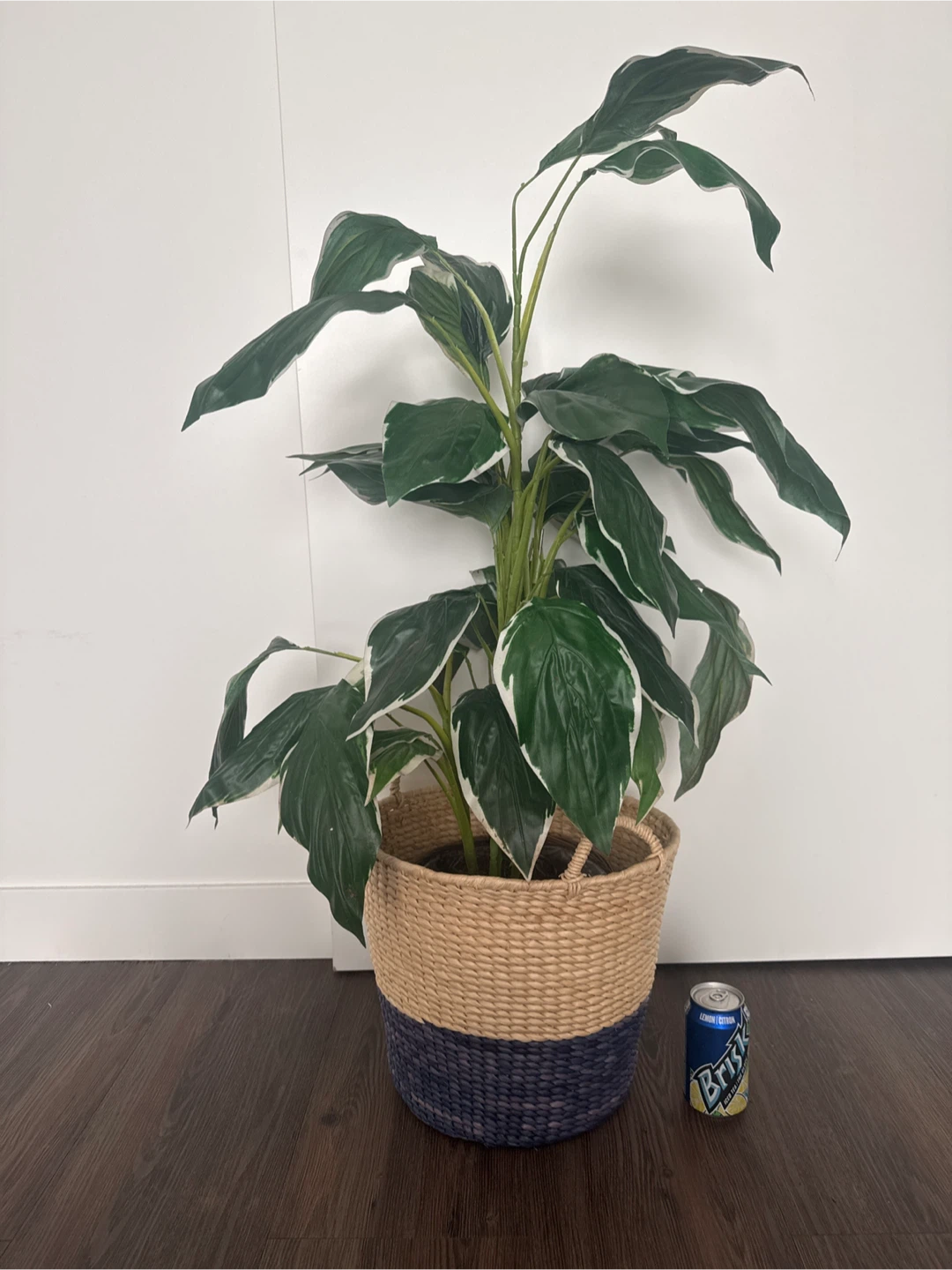 Large Artificial Plant in Wicker Basket - photo 3